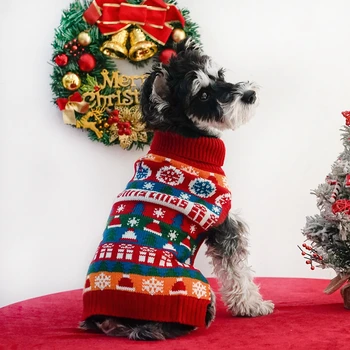 בחורף סוודר סוודר חג המולד חתול כלב בגדים עבור כלבים קטנים סוודרים צ ' יוואווה Yorkies האפוד גור מעיל בגדים לחיות מחמד